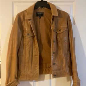 Lucky brand Leather Trucker Jacket S
